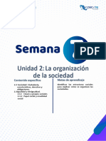 De La Sociedad La Organización Unidad 2:: Metas de Aprendizaje Contenido Específico