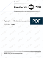 ISO 7268 Tuyauterie - Définition de La Pression Nominale