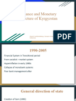 Finance Structure of Kyrgyzstan