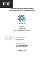 Lab TOC CS 501