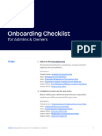 Zoom Administrator Onboarding Checklist