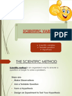 Scientific Varibale