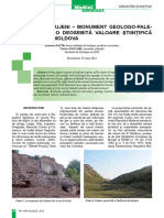 Defileul Buzdujeni - Monument Geologo - Paleontologic