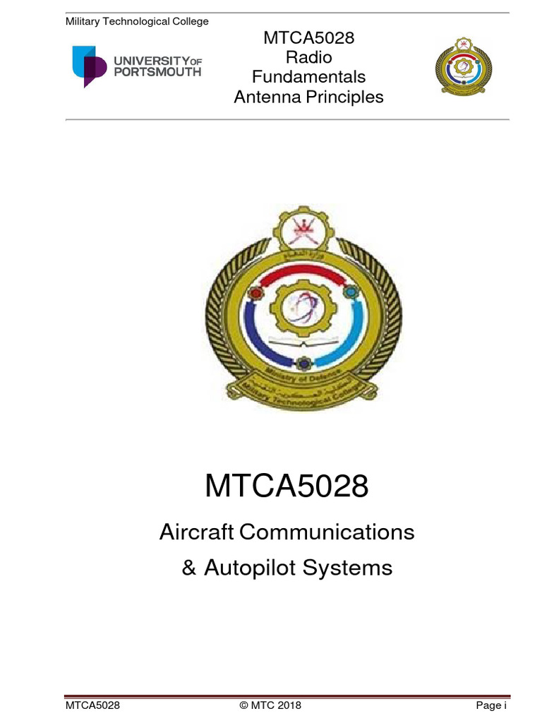 Part 5 Radio Fundamentals Antenna Principles PDF Antenna (Radio