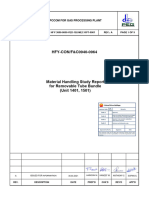 Material Handling Study Report For Removable Tube Bundle