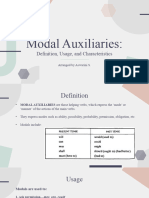 Modal Auxiliaries