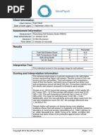 Rses Rosenberg Self Esteem Scale Scoring