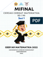 Soal Semifinal CCM SD GM 2022 Sesi 1