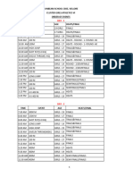 Order of Events 3 Days - Girls