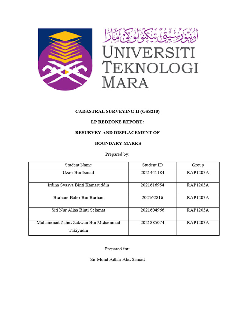 Report Pdf Surveying Science