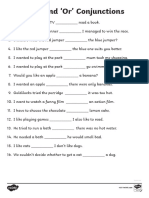 Au L 629 But and or Conjunctions Activity Sheet Australian - Ver - 1