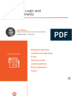 Conditional Logic and Block Statements Slides