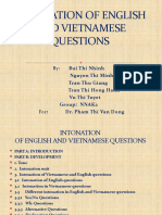 Intonation of English and Vietnamese Questions