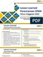 4B. Lesson Learned Perencanaan SPAM 2022