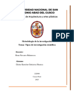 Tipos de Investigacion Cientifica