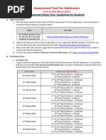 Guidelines Assessment Test 21 March