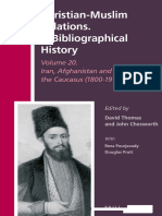 Christian-Muslim Relations. A Bibliographical History: Iran, Afghanistan and The Caucasus (1800-1914)