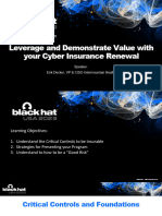 Erik Decker - Leverage and Demonstrate Value With Your Cyber Insurance Renewal
