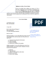 1 Cover letter Types & content sample 1 doc