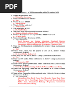NSS Exam Questions and Answers 2024 | PDF | Government Of India