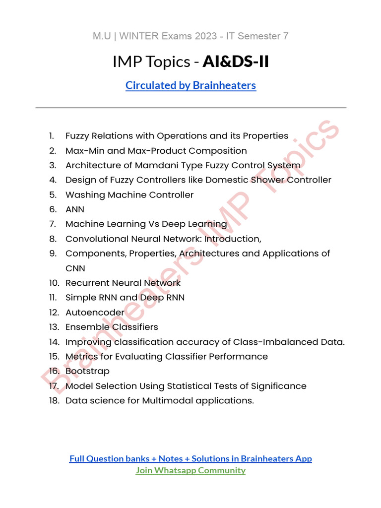 IMP Topics for IT Semester 7 Exams | PDF | Quantum Computing | Wireless ...