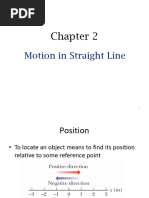 Ch2 Motion in Straight Line