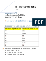 Noun and Determiners