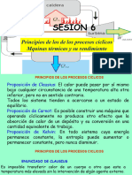 Sesion 6: Principios de Los de Los Procesos Cíclicos Mquinas Térmicas y Su Rendimiento