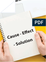 Cause-Effect Solution Essays