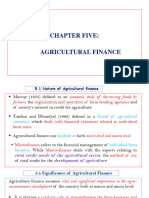 Agricultural Economics Chapter 5 & 6