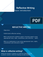 Reflective Writing