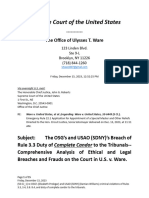 (50 - CJ Roberts) 12.15.23 Re DOJ - OSG - USAO (SDNY) - Criminal Conspiracy and Fraud On The Court