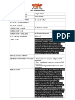 CAS Reflection Form PDF
