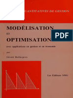 Modélisation Et Optimisation Avec Applications en Gestion Et en