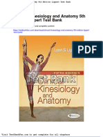 Clinical Kinesiology and Anatomy 5th Edition Lippert Test Bank