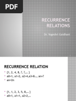 Recurrence Relations