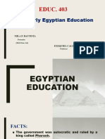 Egyptian Education REPORT