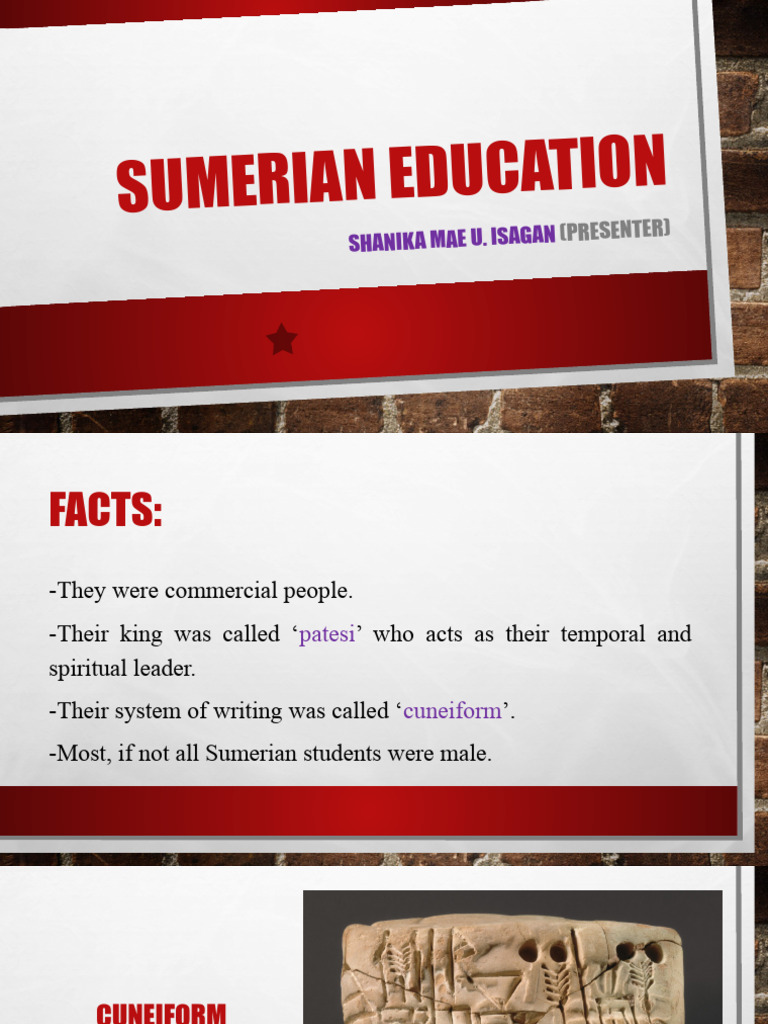 Sumerian Education PDF Sumer