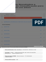 Pesquisa de Resultados e Listagens de Classificação para Convocação em 2023