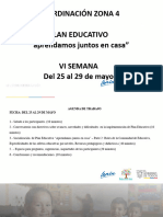 Plan Educativo Aprendamos Juntos en Casa Parte Dos Semana 6