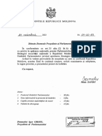 Anexe: 1. Parlamentului 2. Informativa La Proiectul Hotarare 3. Copiile Tabelul 6 File