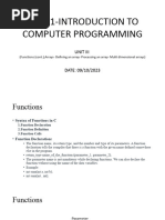 Csir11-Introduction To Computer Programming: Unit Iii