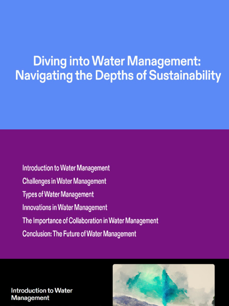 Water Management PDF