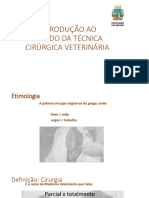 Introducao Ao Estudo Da Técnica Cirurgica Veterinária