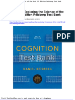 Cognition Exploring The Science of The Mind 5th Edition Reisberg Test Bank