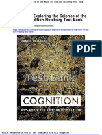 Cognition Exploring The Science of The Mind 7th Edition Reisberg Test Bank