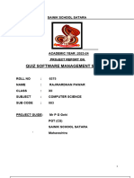 6473 Quiz Software Management System