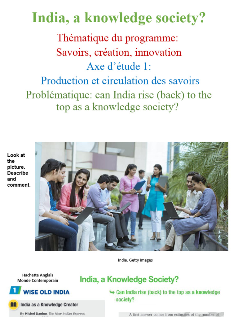 India A Knowledge Society Students Pdf