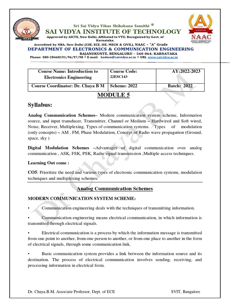 Esc Module5 Notes Pdf Modulation Radio