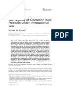 (04b) The Legality of Operation Iraqi Freedom Under International Law